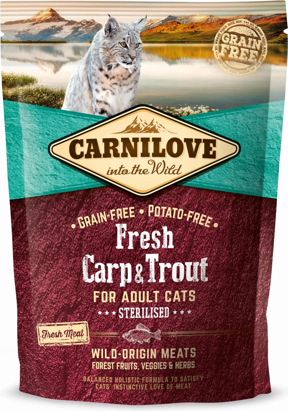 Trockenfutter Carp & Trout - Sterilised Adult - 400 g von Carnilove – Produktfoto