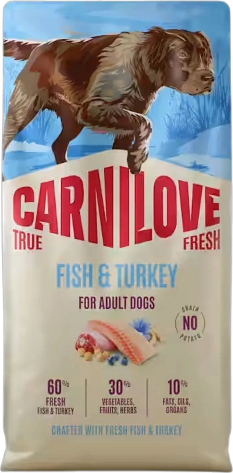 Trockenfutter Hund True Fresh Fish+Turkey - 4.000 g de Carnilove – photo produit