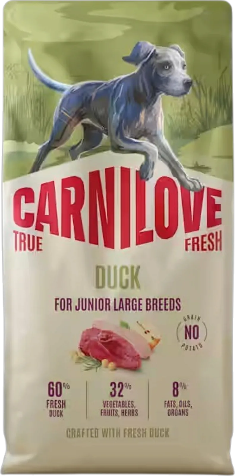 Trockenfutter Hund True Fresh Fresh Junior Duck L/B - 12.000 g van Carnilove – productfoto