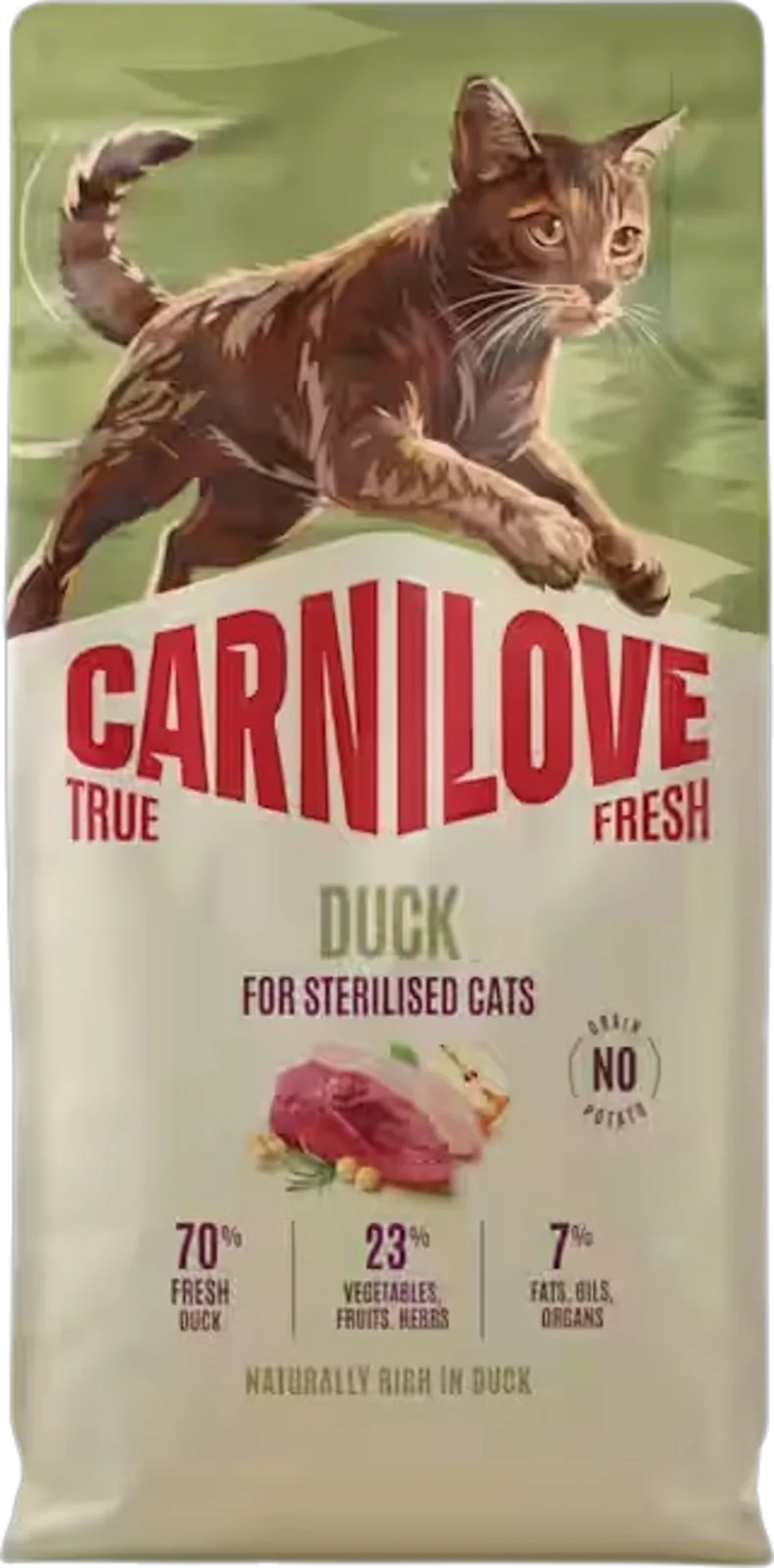 Trockenfutter Katze True Fresh Duck sterilised - 2.000 g de Carnilove – photo produit