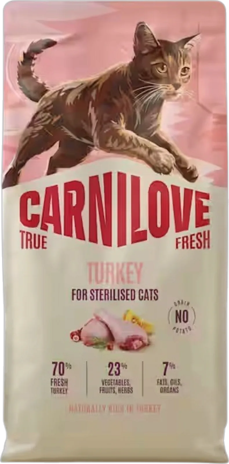 Trockenfutter Katze True Fresh Turkey sterilised - 6.000 g de Carnilove – photo produit