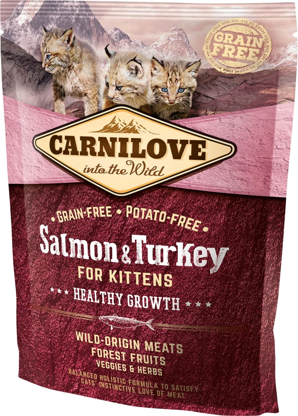 Trockenfutter Salmon & Turkey - Kitten - 400 g by Carnilove – product photo