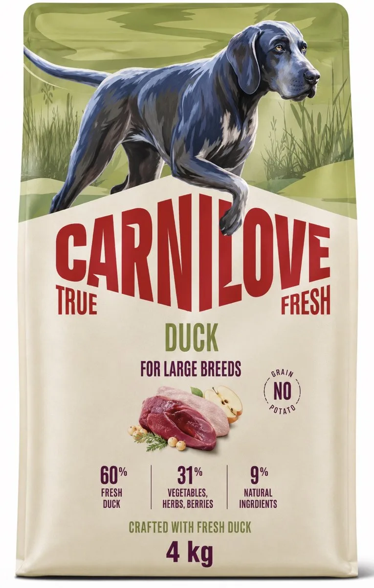 True Fresh Duck Large Breed 4 kg van Carnilove – productfoto