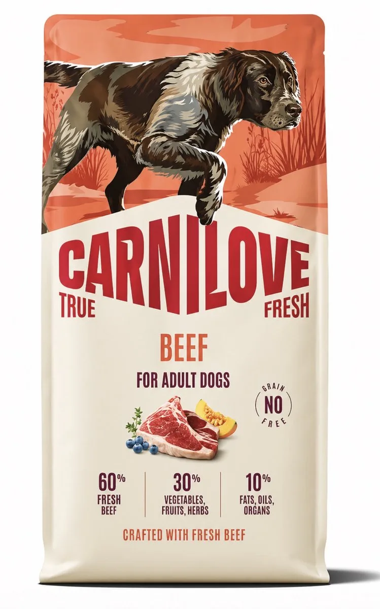 True Fresh - Hondenvoer - Rundvlees - Graanvrij - 12 kg by Carnilove – product photo