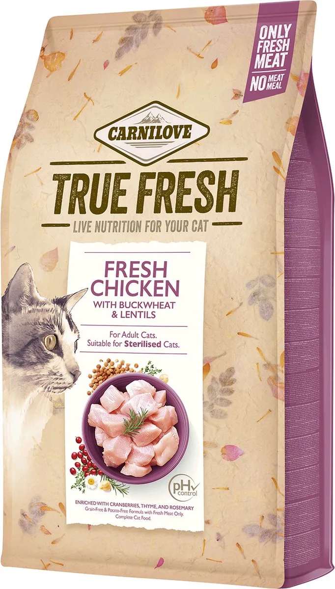 True Fresh Kip adult Cats 4,8 kg de Carnilove – photo produit