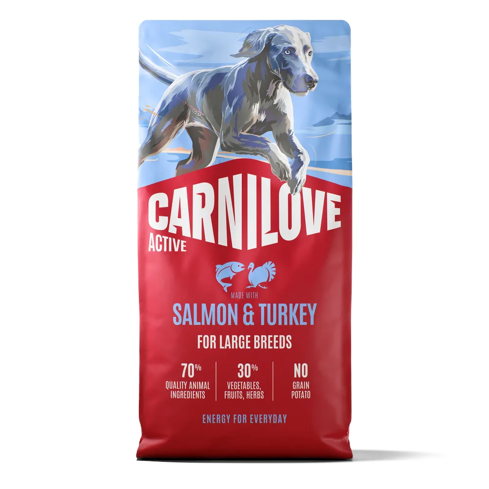 Voordeelpak: 2x12 kg Carnilove Active zalm & kalkoen maxi droog hondenvoer van Carnilove – productfoto