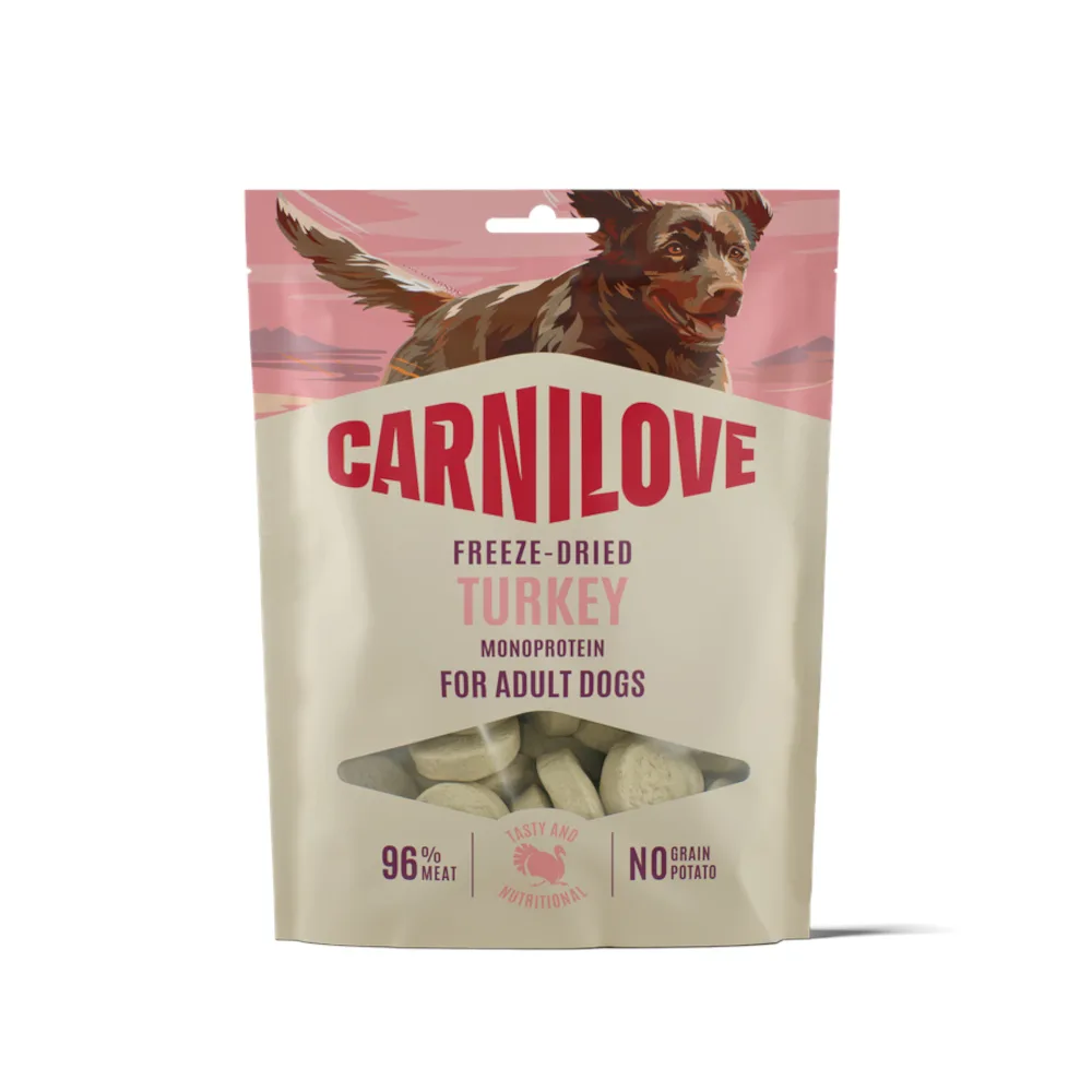 Voordeelpak: 4x 60 g Lam Carnilove Dog Freeze Dried Snack Kalkoen Hond by Carnilove – product photo