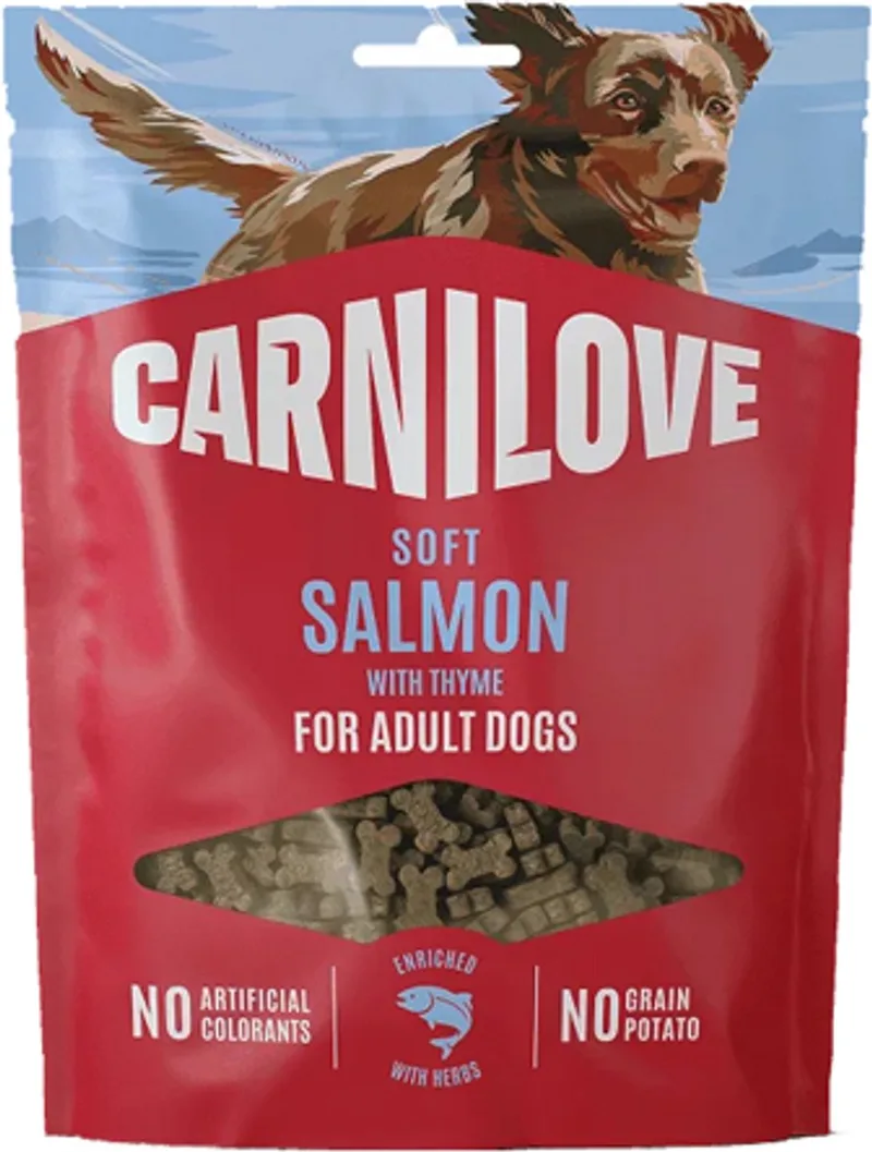 Zachte Snack Zalm tijm – 200gr - zachte beloning voor honden by Carnilove – product photo