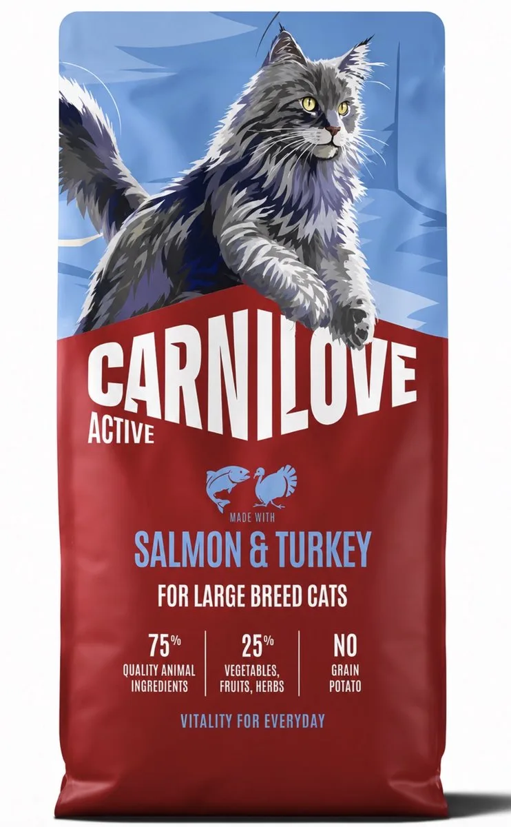 Zalm & Kalkoen Large Breed 6kg van Carnilove – productfoto