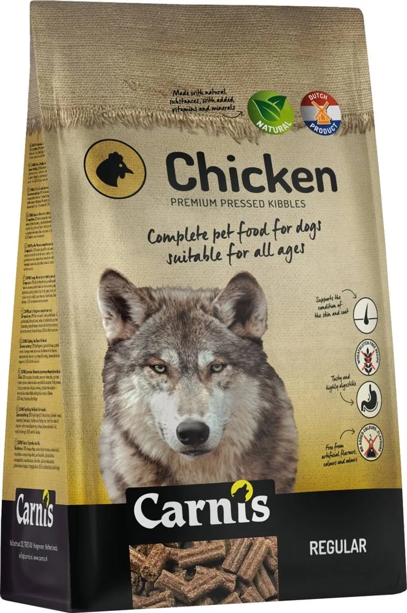 Chicken Regular geperst hondenvoer 2 kg - Hond de Carnis – photo produit