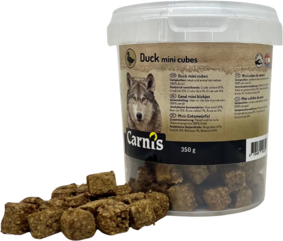 Eend mini blokjes 350g (Emmer) von Carnis – Produktfoto