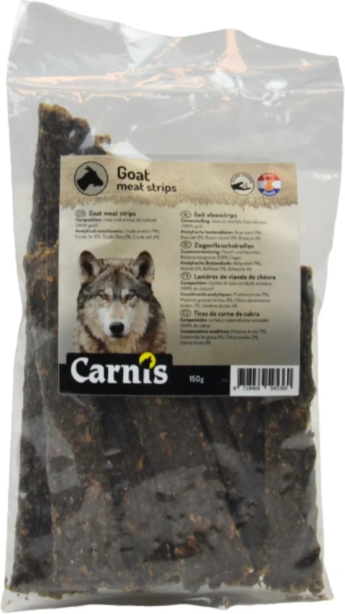 Geit Vleesstrips 150 g de Carnis – photo produit