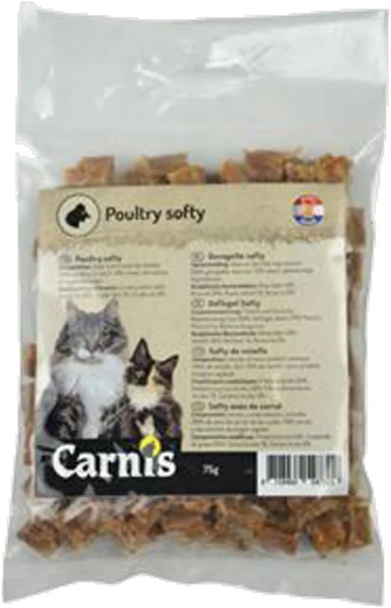 GEVOGELTE SOFTY 75GR(KATTENSNACK) by Carnis – product photo
