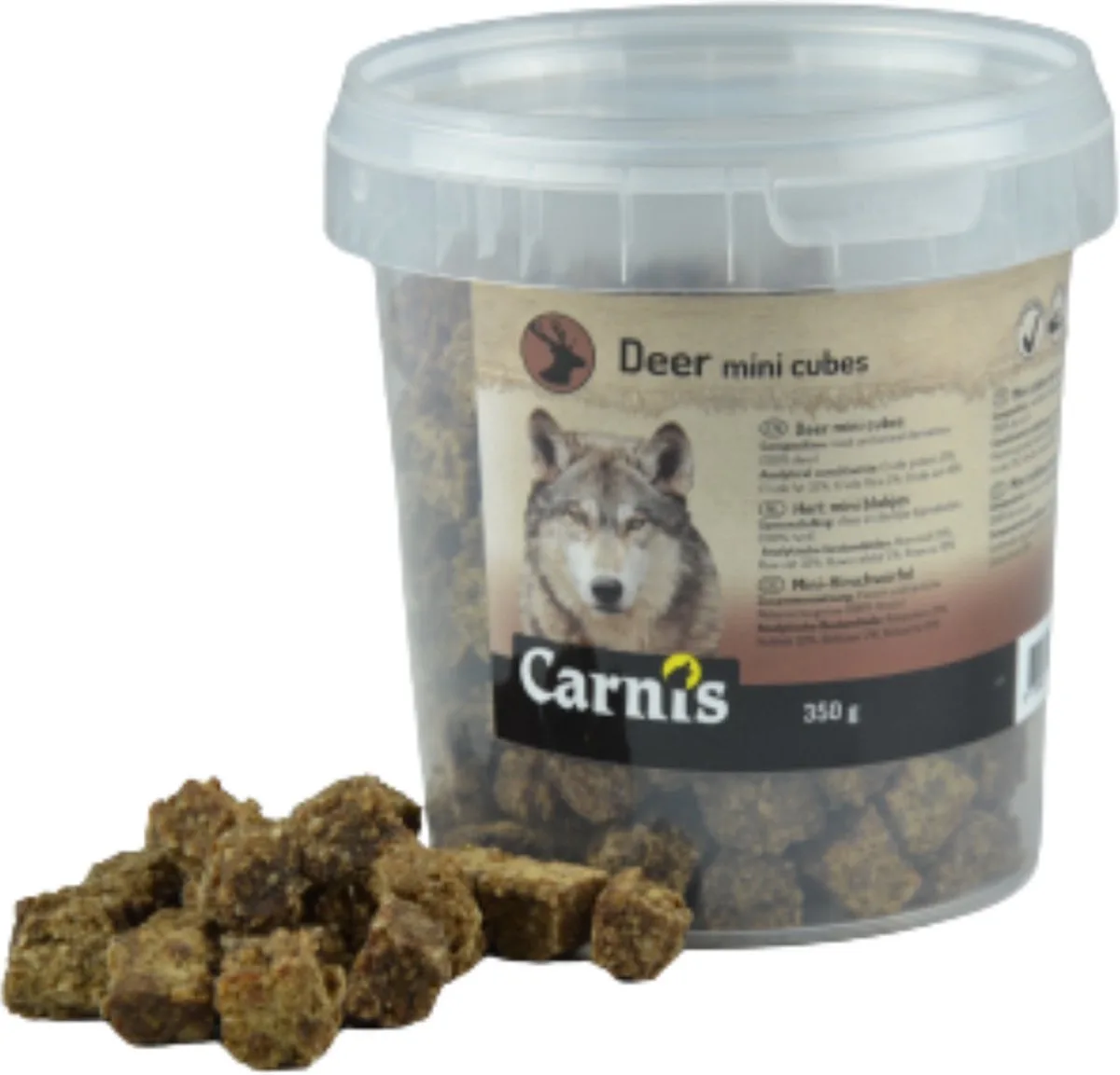 Hert Mini Blokjes 350 g von Carnis – Produktfoto