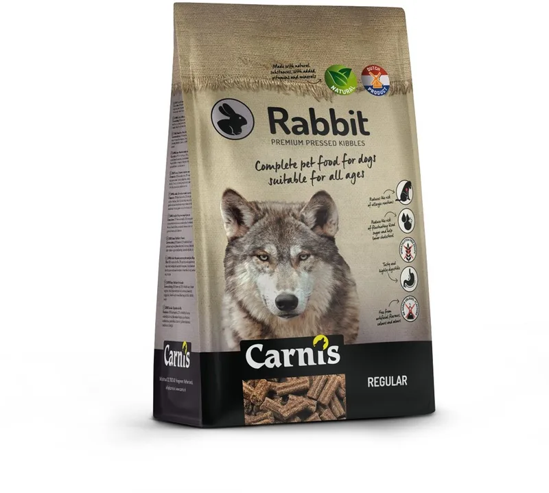Konijn / Rabbit Regular geperst hondenvoer 12,5 kg - Hond von Carnis – Produktfoto