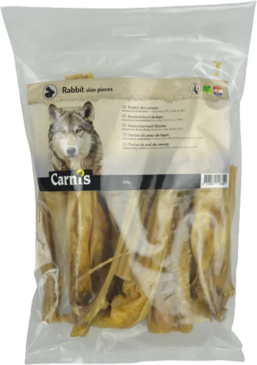 Konijnenhuid Stukjes 250 g från Carnis – produktbild