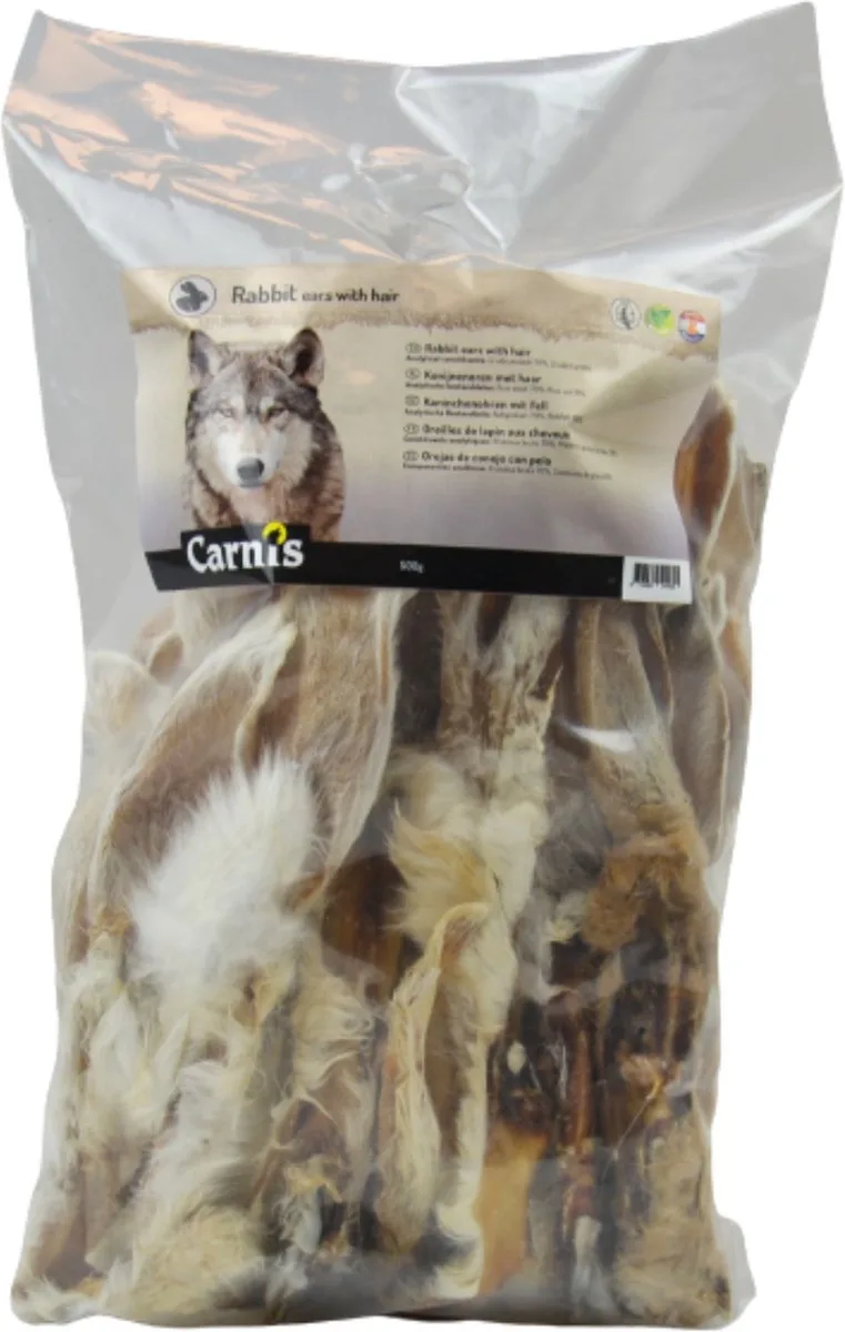 Konijnenoren Met Haar 500 g från Carnis – produktbild