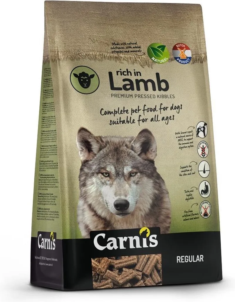 Lamb Regular geperst hondenvoer 12,5 kg - Hond von Carnis – Produktfoto