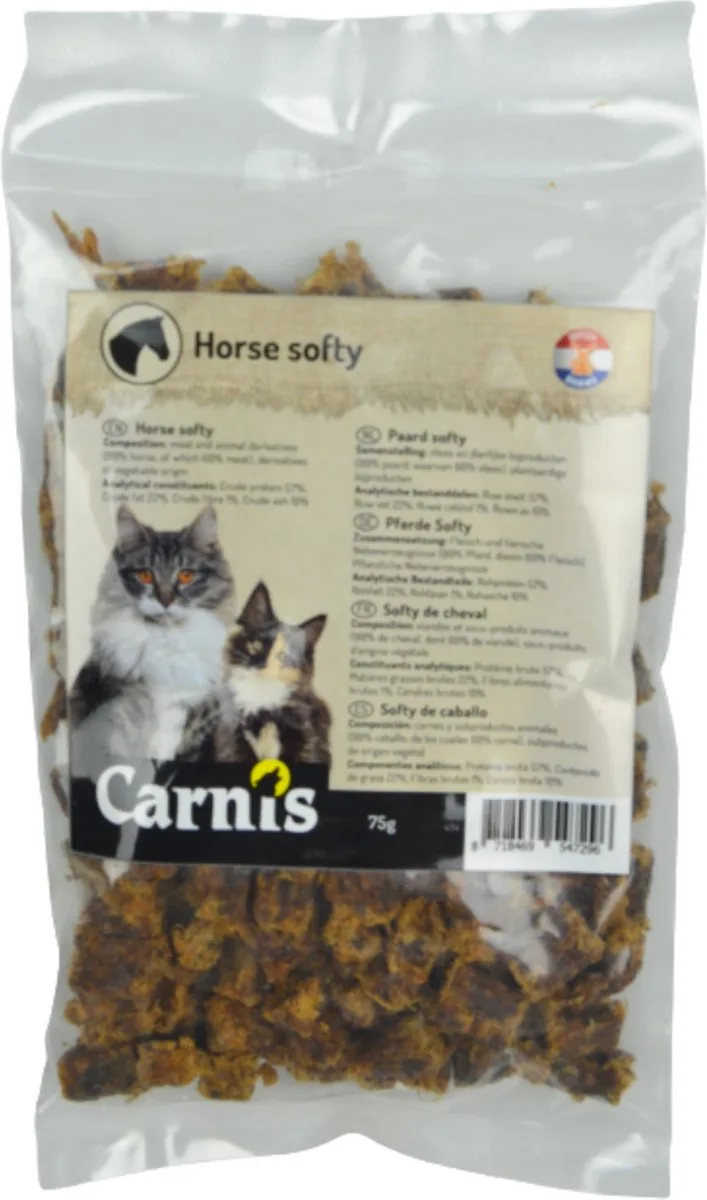 Paard Softy 75 g - Kattensnack von Carnis – Produktfoto