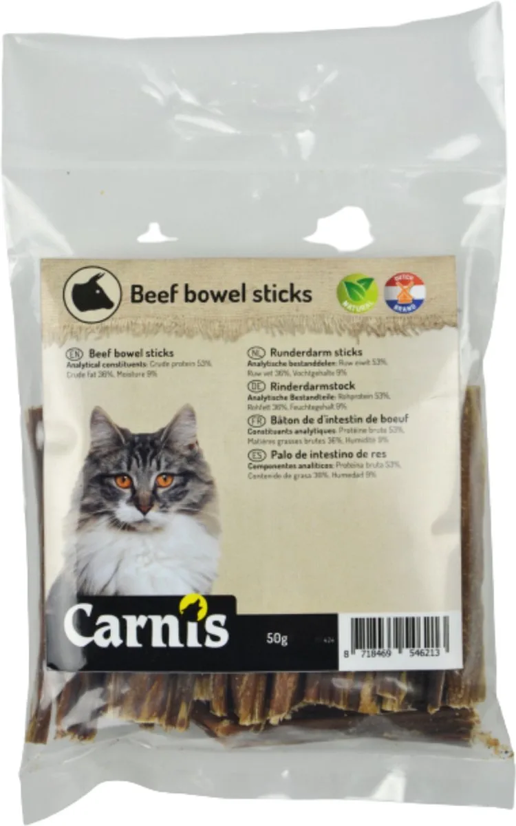 Runderdarm Sticks 50 g van Carnis – productfoto