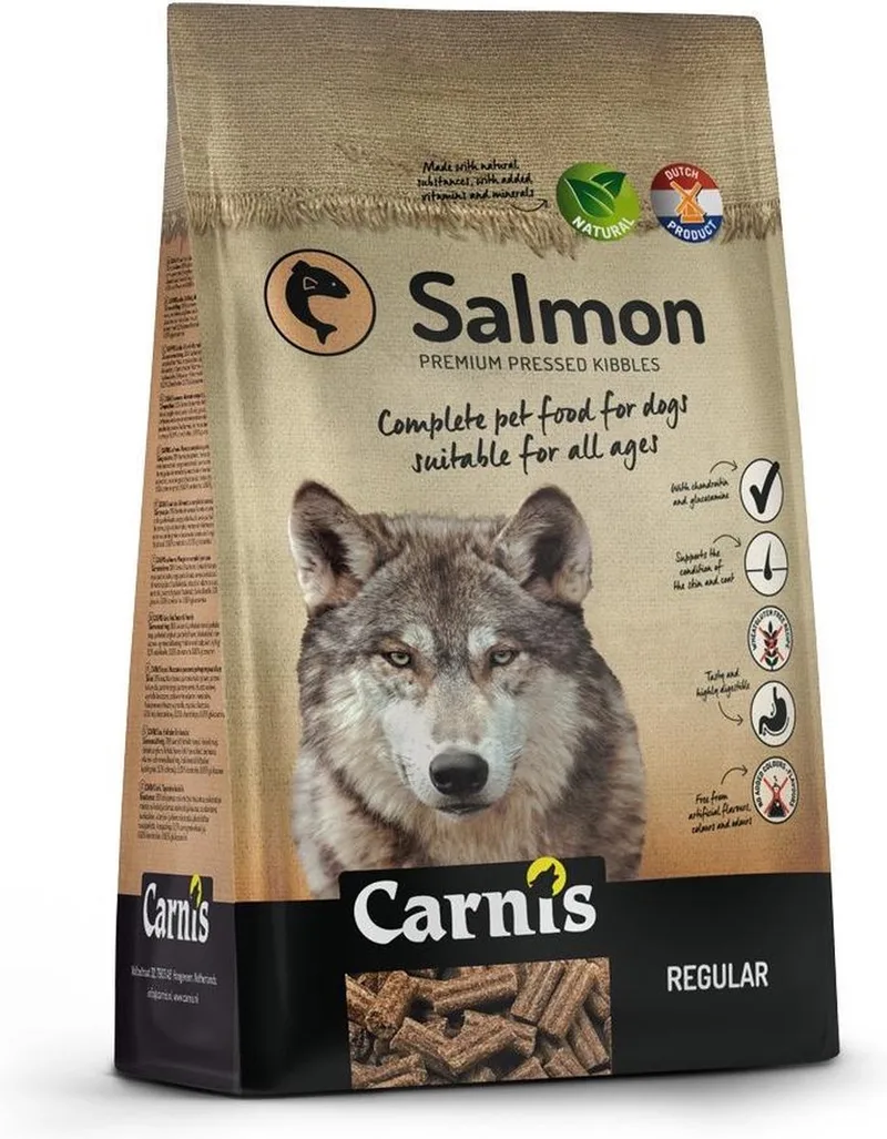 Salmon Regular geperst hondenvoer 12,5 kg - Hond by Carnis – product photo