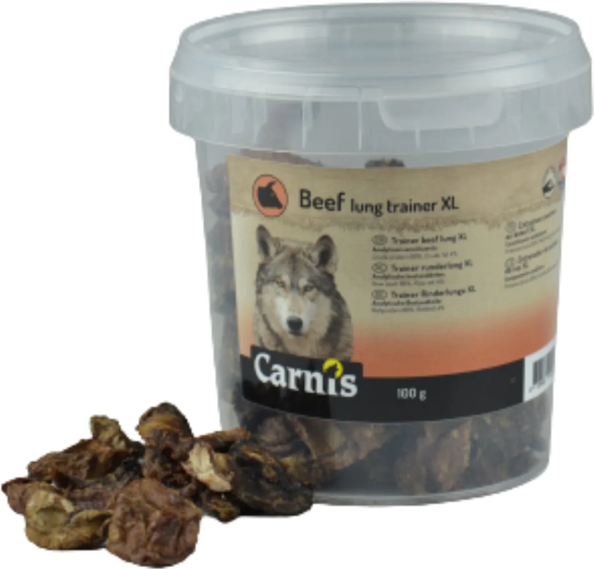 Trainer Runderlong XL 100 g (Emmer) van Carnis – productfoto