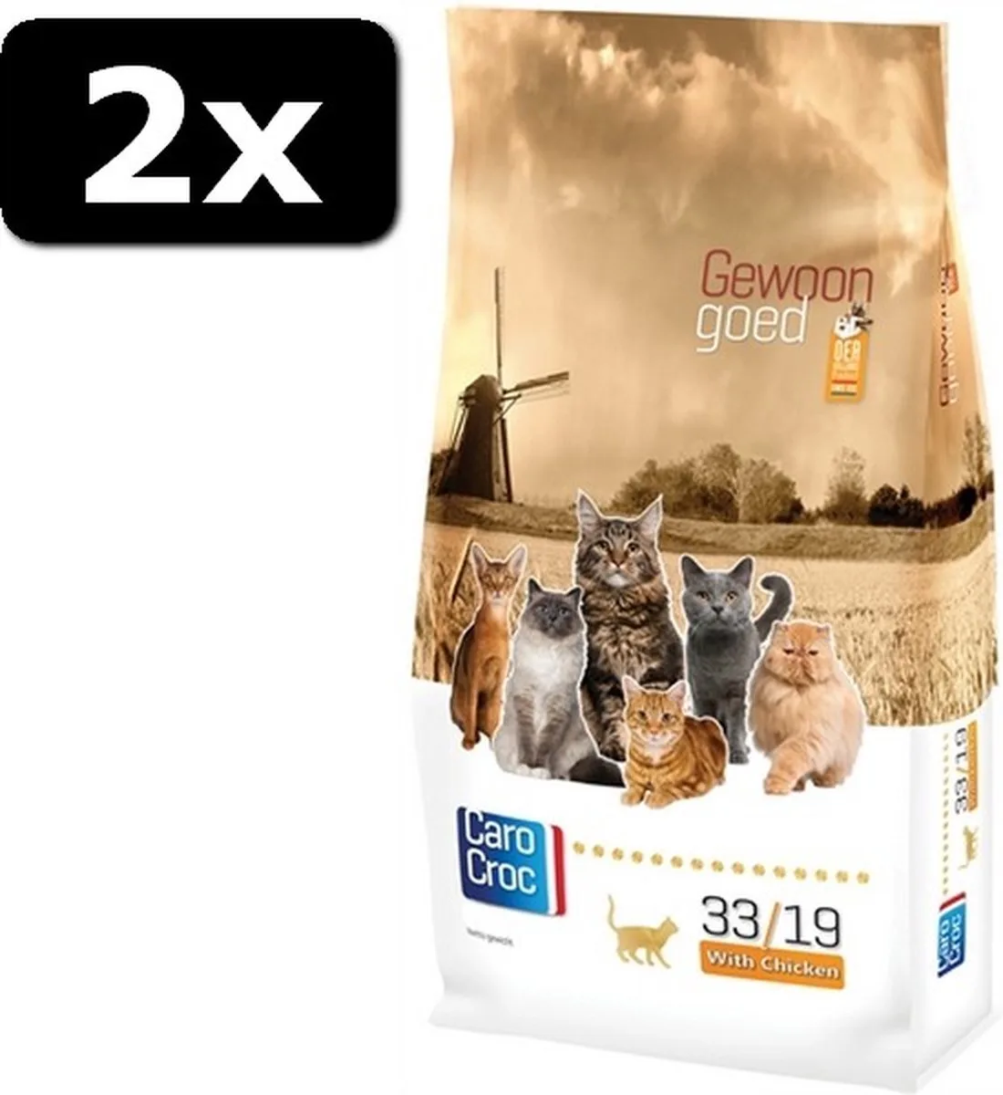 2x CAROCROC KAT KIP 2KG fra CaroCroc – produktbillede