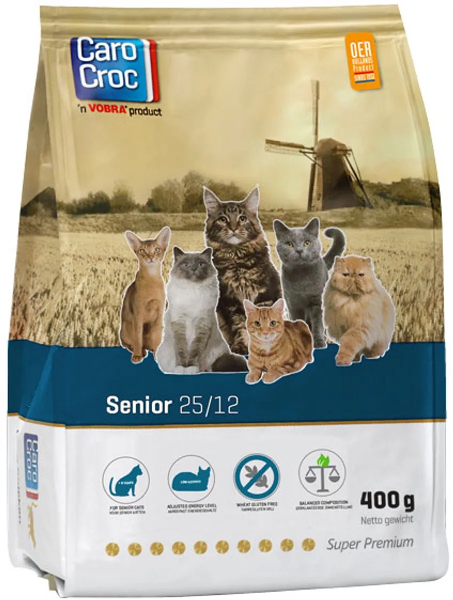 Feline Senior 25/12 6 X 400 Gr van CaroCroc – productfoto