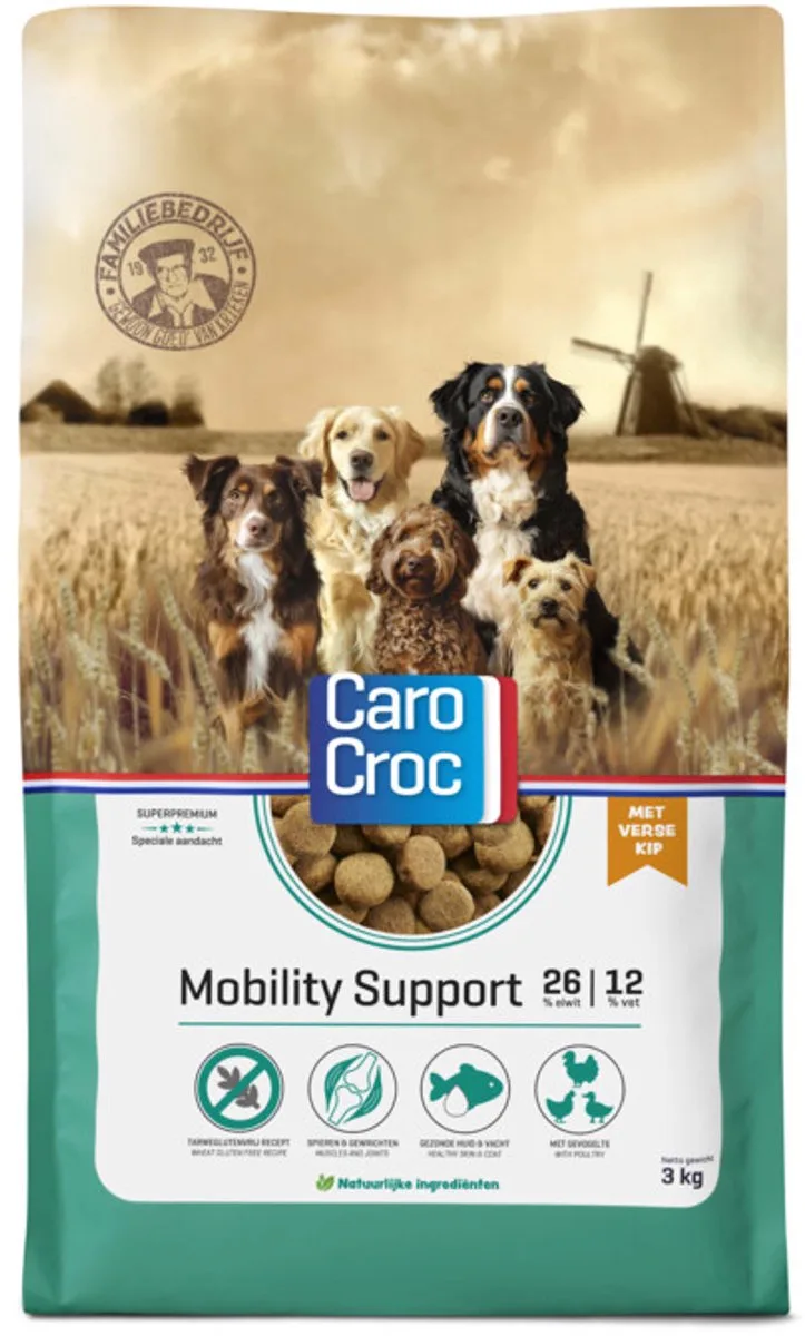 Hondenvoer Droog Mobility Support - 3 kg by CaroCroc – product photo