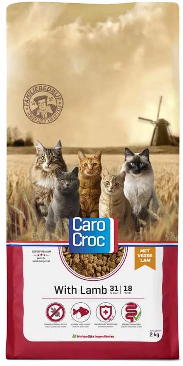 kat lam 7 kg met extra Catessy Stick 5 gram de CaroCroc – photo produit