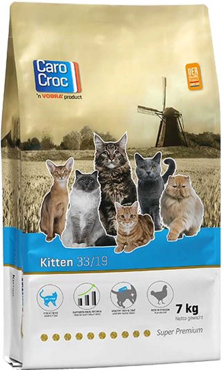 Kitten 7kg met catessystick 5 gram van CaroCroc – productfoto