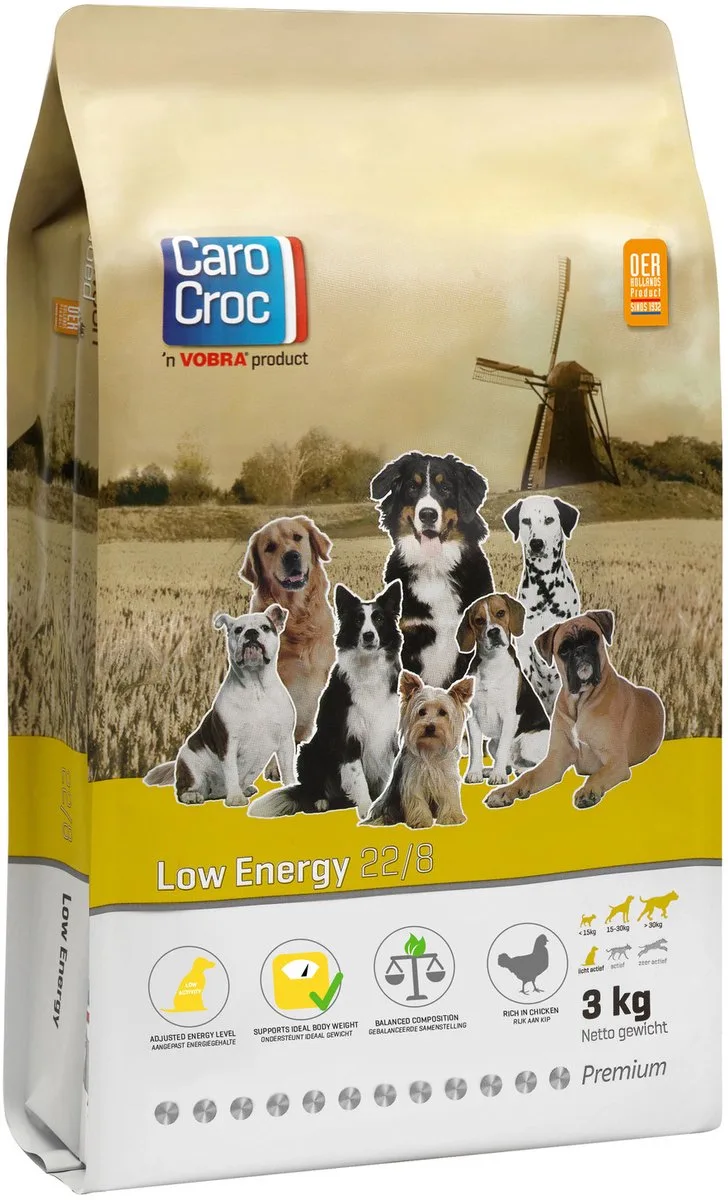 Low Energy 22/8 - Hondenvoer - 3 kg by CaroCroc – product photo
