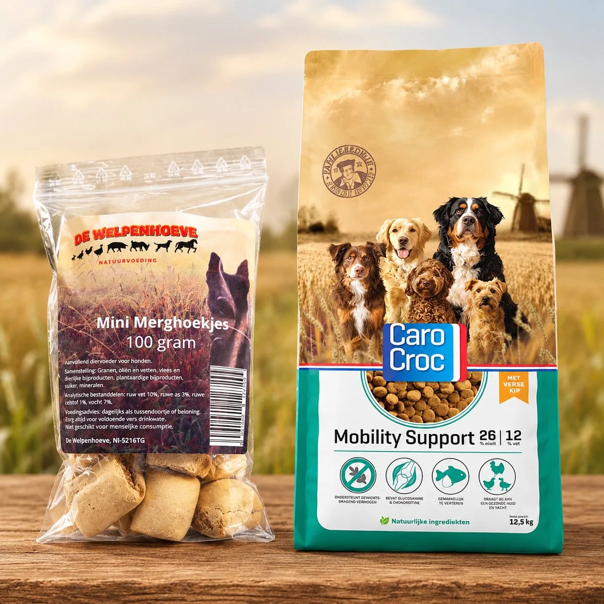 Mobility Support 12,5 kg [26/12] met 100 gram snacks van CaroCroc – productfoto