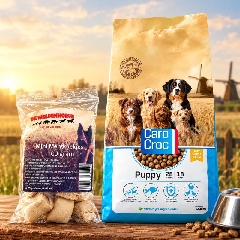 Puppy 12,5 kg [28/18] met extra 100 gram snacks von CaroCroc – Produktfoto