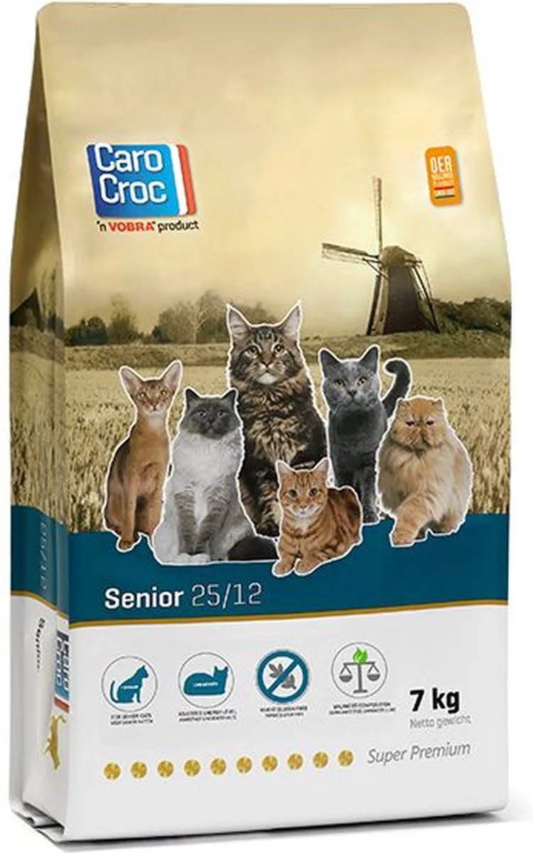 Senior 7kg met catessystick 5 gram van CaroCroc – productfoto