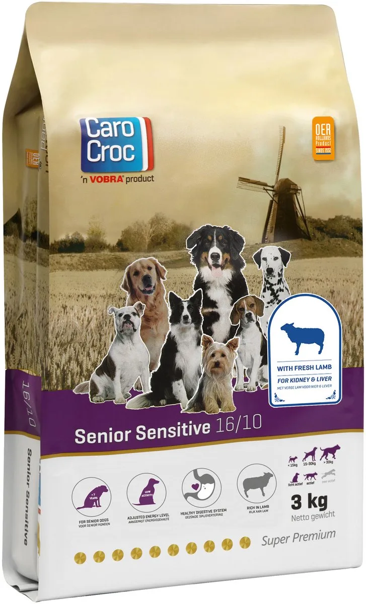 Senior Gold 16/10 3 kg van CaroCroc – productfoto