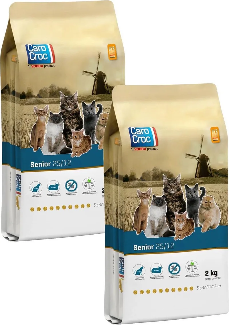 Senior - Kattenvoer - 2 x 2 kg by CaroCroc – product photo
