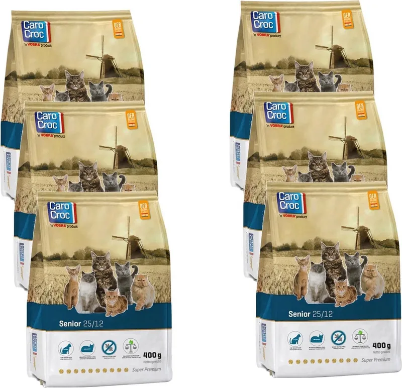 Senior - Kattenvoer - 6 x 400 g by CaroCroc – product photo
