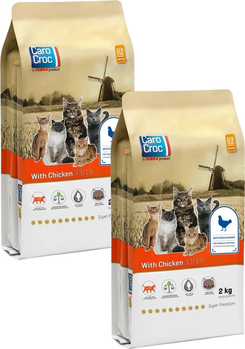 With Chicken - Kattenvoer - 2 x 2 kg by CaroCroc – product photo