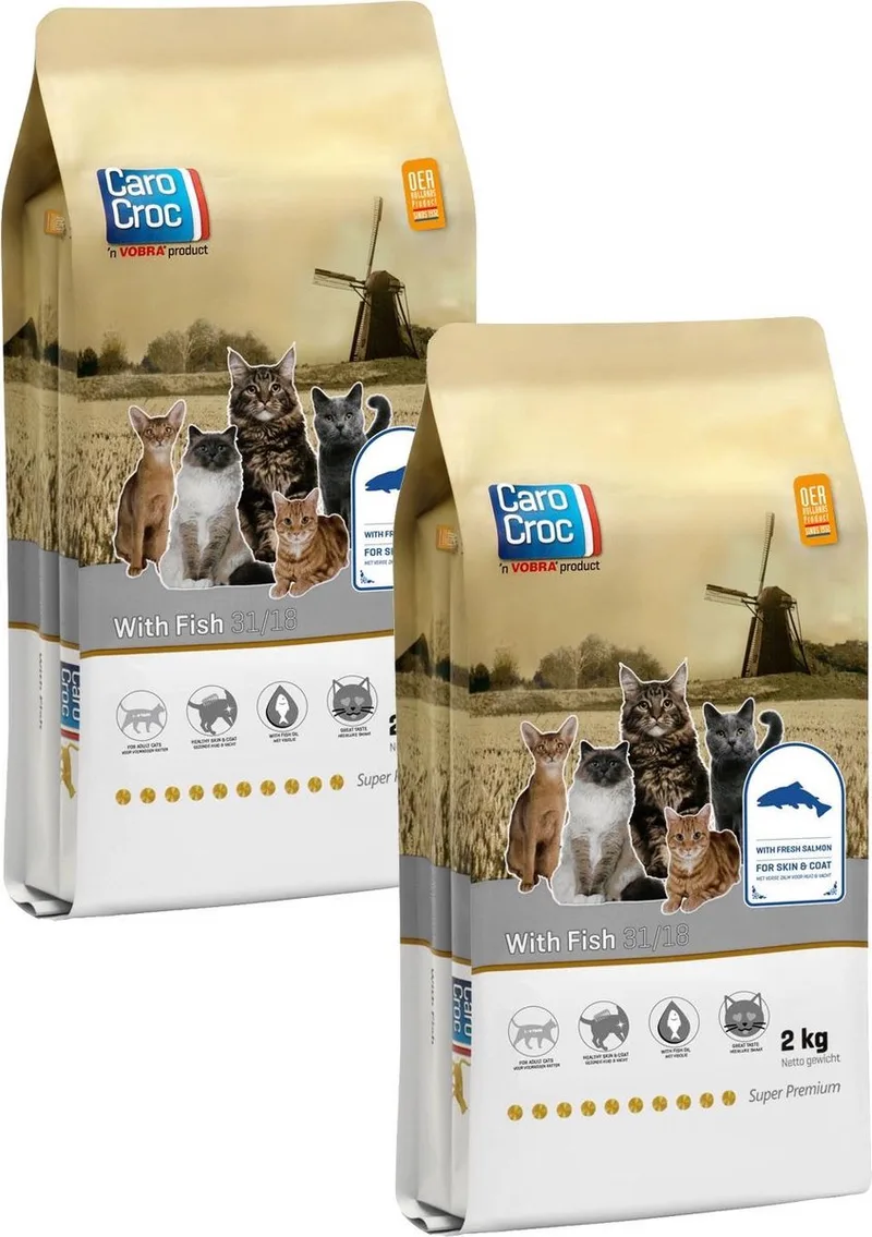 With Fish - Kattenvoer - 2 x 2 kg by CaroCroc – product photo