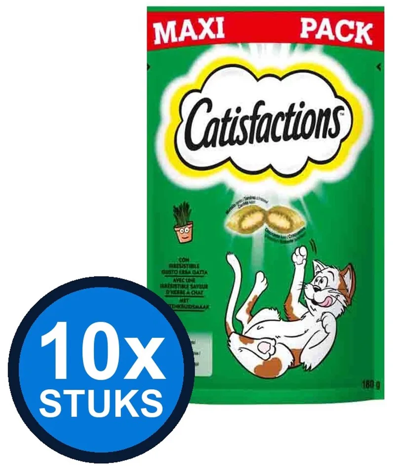 10x Catisfactions - Catnip - Kattenvoer Snacks - 180 g von Catisfactions – Produktfoto
