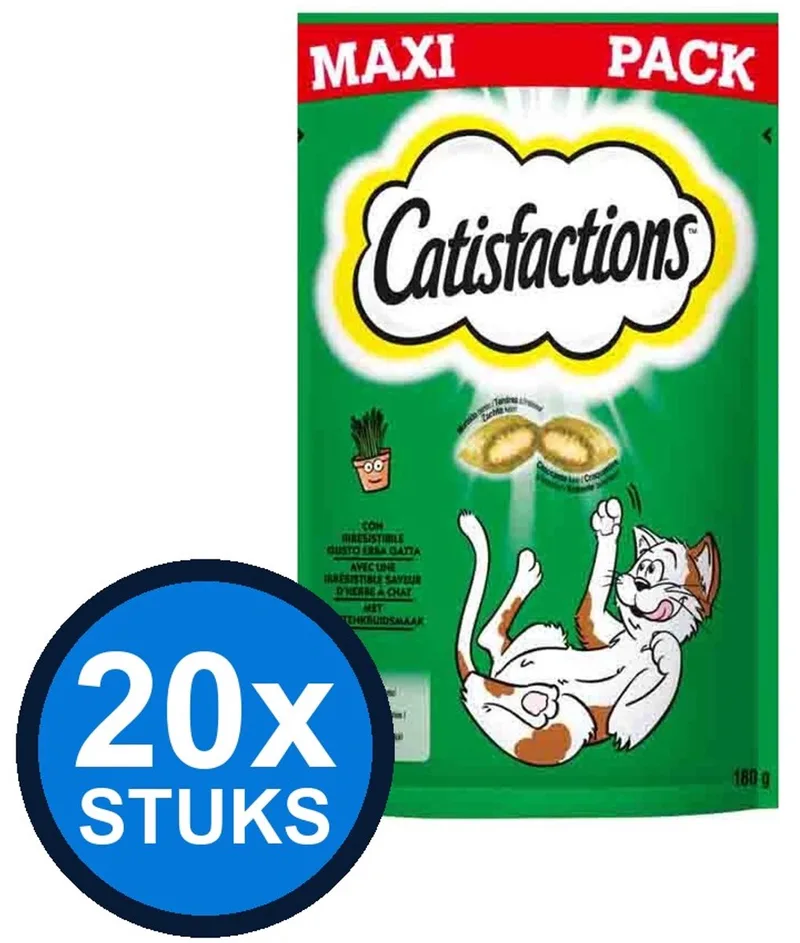 20x Catisfactions - Catnip - Kattenvoer Snacks - 180 g von Catisfactions – Produktfoto