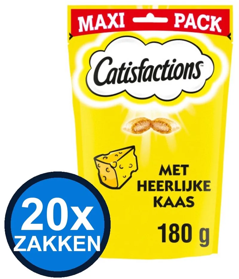 20x Catisfactions - Kaas - Kattenvoer Snacks - 180 g von Catisfactions – Produktfoto