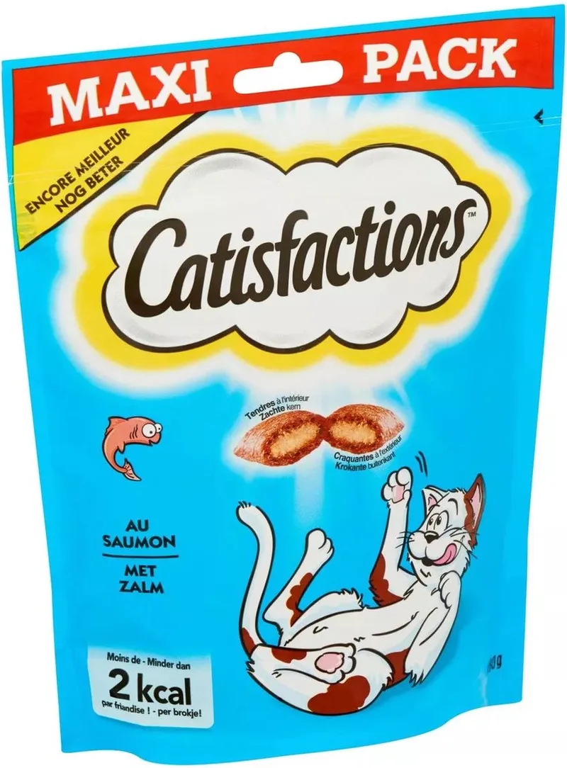 2x - Catisfactions - Kattensnack met Zalm - Maxipack - 2x180g by Catisfactions – product photo