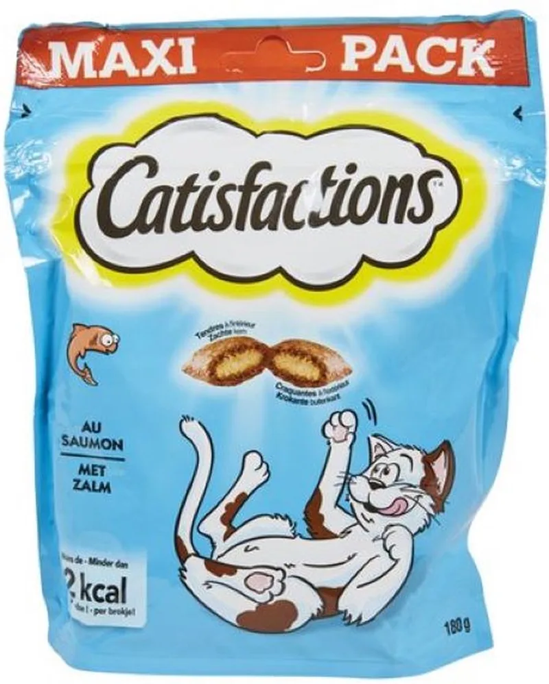3x Catisfactions Kattensnack - Zalm - 180g de Catisfactions – photo produit
