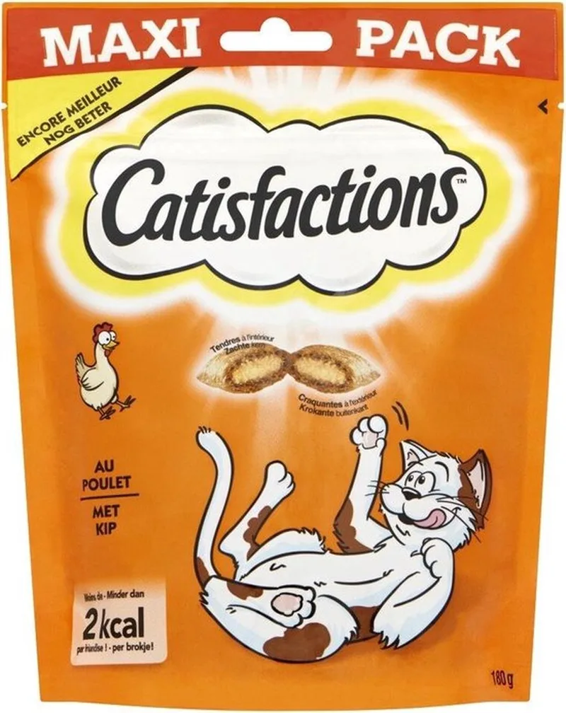 3x Catisfactions Snacks - Kattensnoepjes - Kip 180g by Catisfactions – product photo