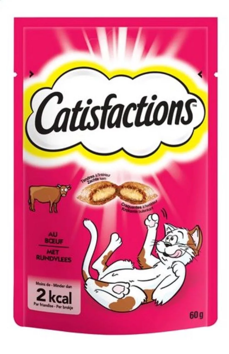 3x CATISFACTIONS snacks met rundvlees by Catisfactions – product photo