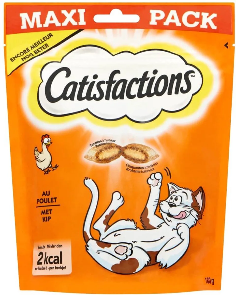 5x Catisfactions snacks met kip - 180g van Catisfactions – productfoto