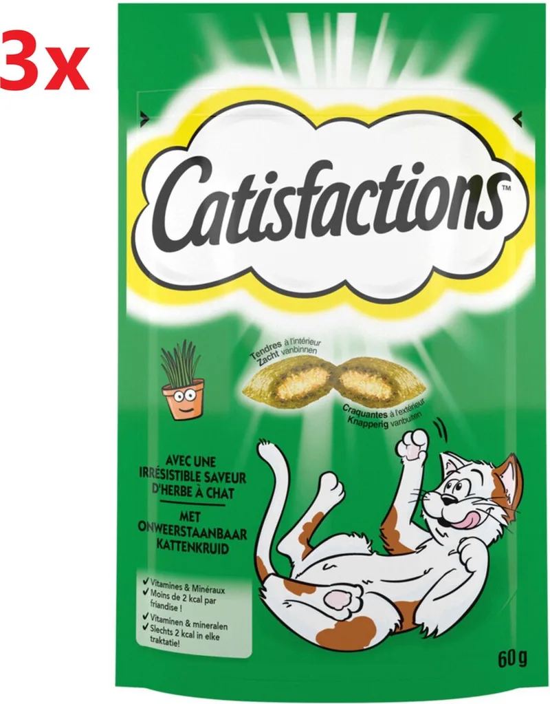 Catnip - Kattensnack - 3x60g by Catisfactions – product photo