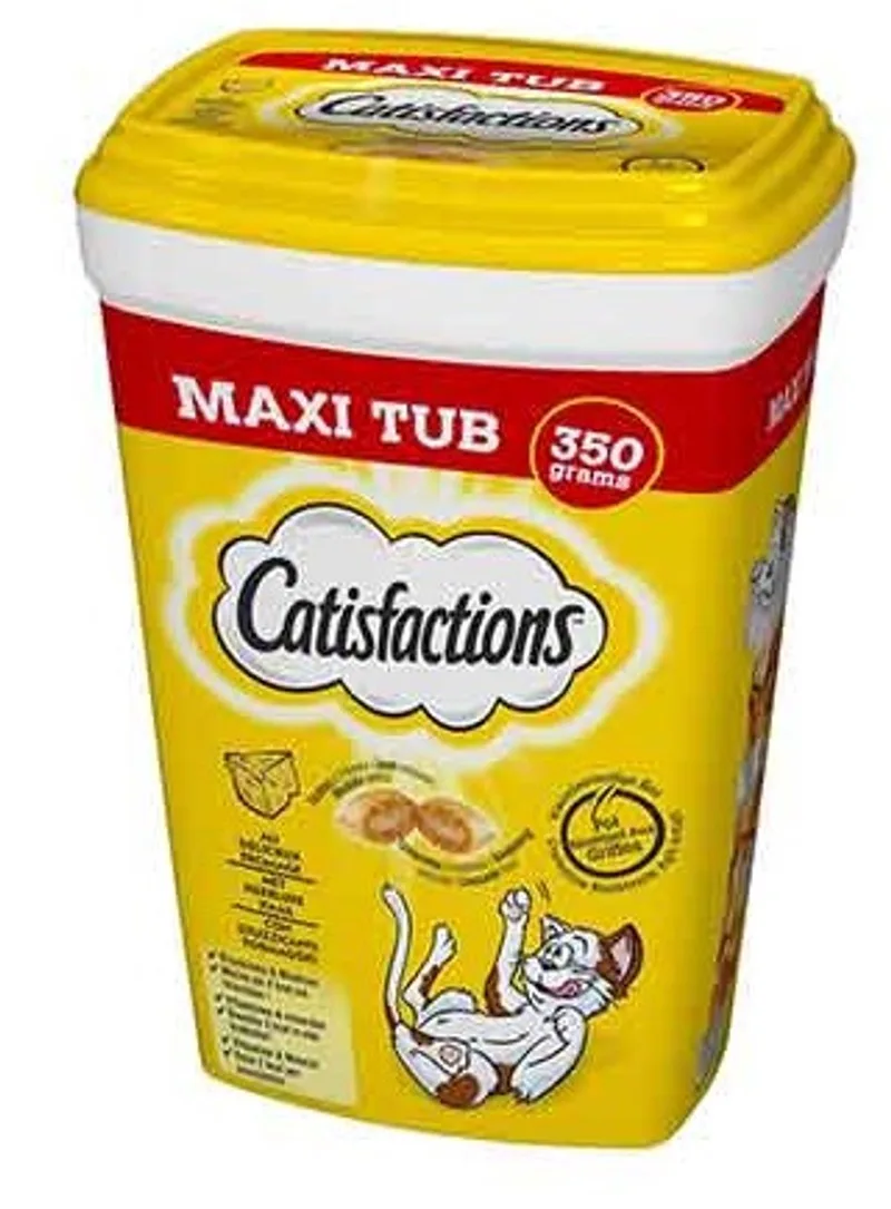 Kattensnack met Kaas - Maxi Tub - 350g fra Catisfactions – produktbillede